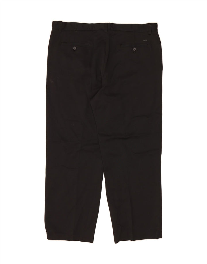 IZOD Mens Straight Chino Trousers W40 L30 Black Polyester Vintage Izod and Second-Hand Izod from Messina Hembry 