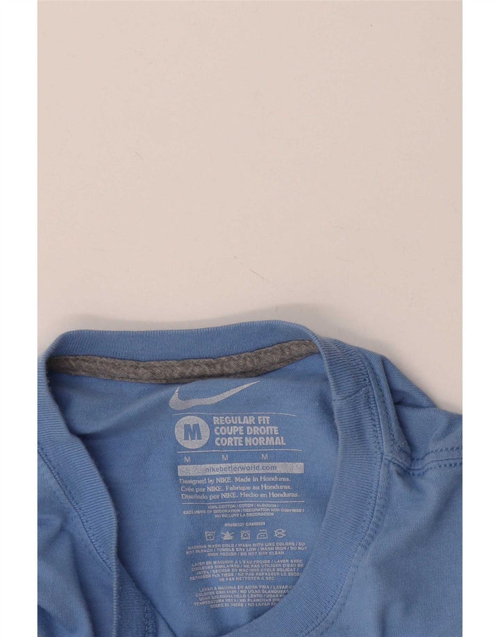 Nike Mens Regular Fit Graphic T-Shirt Top Medium Blue Cotton