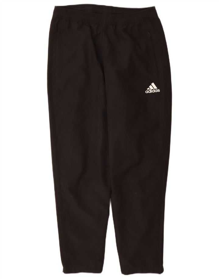 Adidas Mens Climalite Tracksuit Trousers Medium Black Polyester