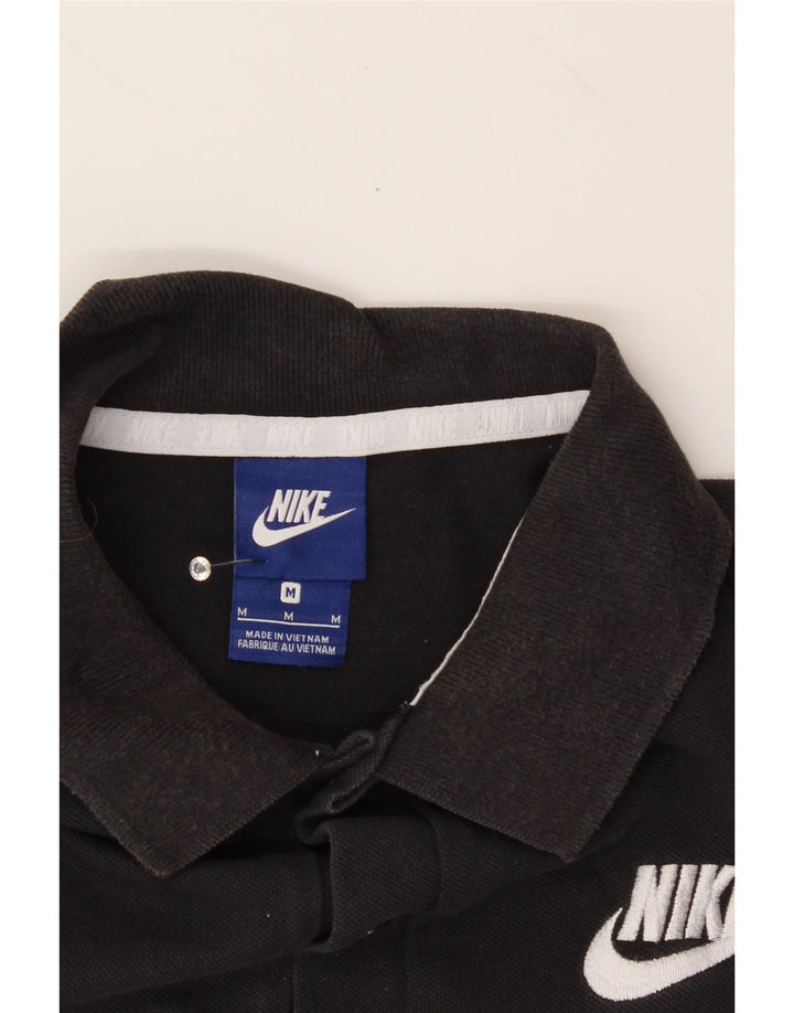 NIKE Mens Polo Shirt Medium Black Cotton Vintage Nike and Second-Hand Nike from Messina Hembry 