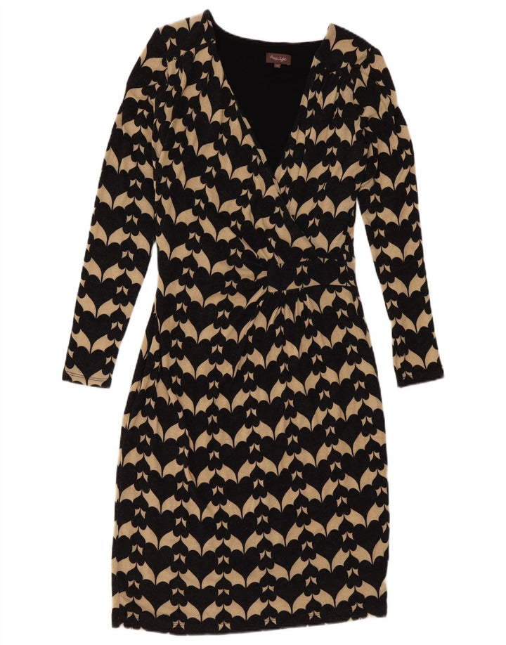 Phase Eight Womens Abstract Pattern Sheath Dress UK 12 Medium Black