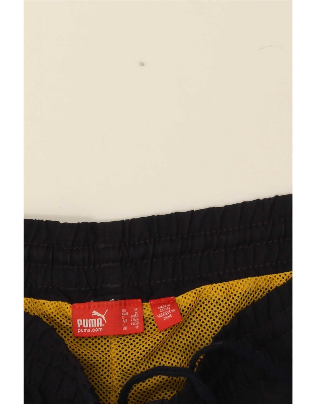 Puma Mens Graphic Swimming Shorts Medium Navy Blue Colourblock