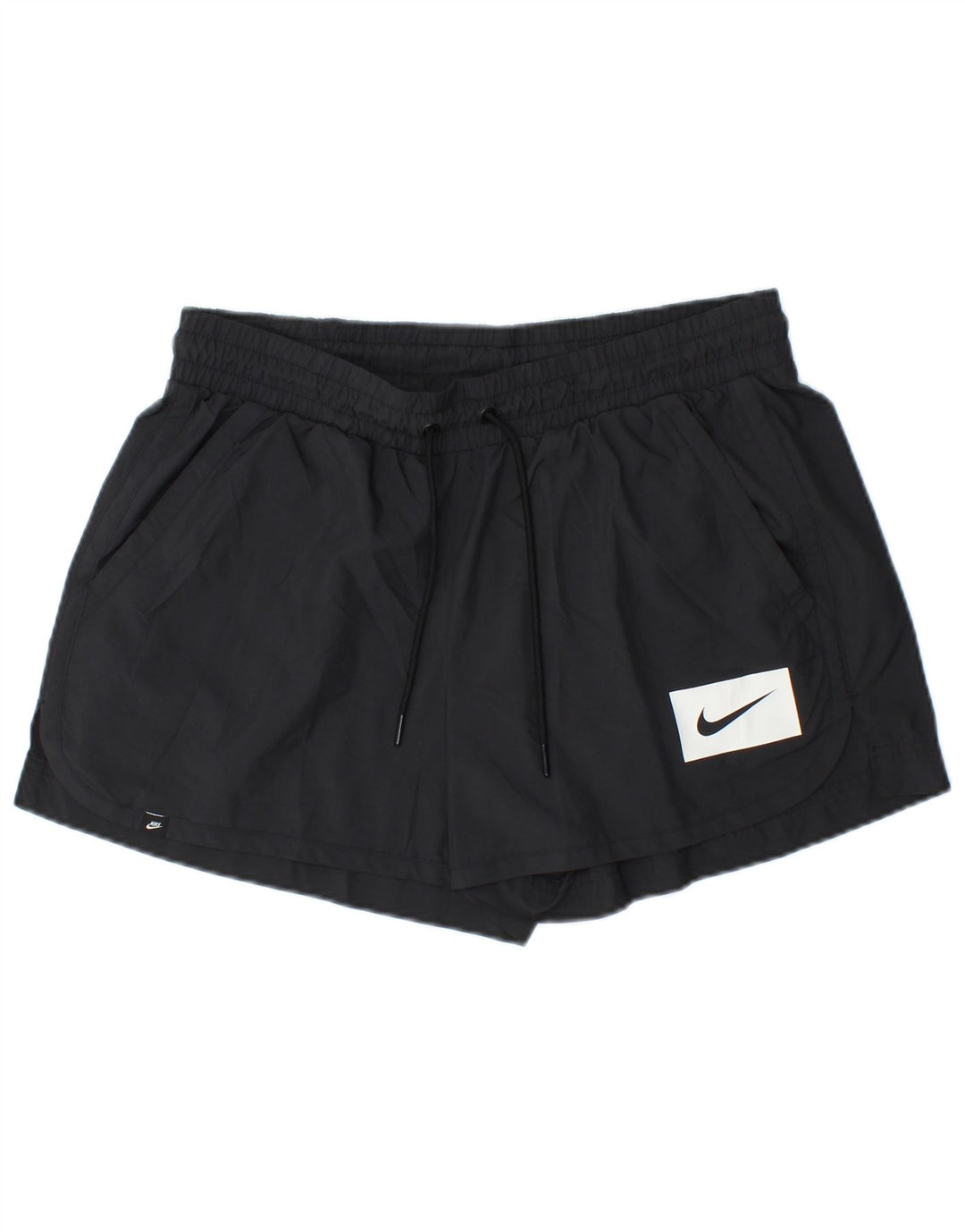 NIKE Pantalones cortos deportivos para mujer UK 44 Mediano Negro Poliéster