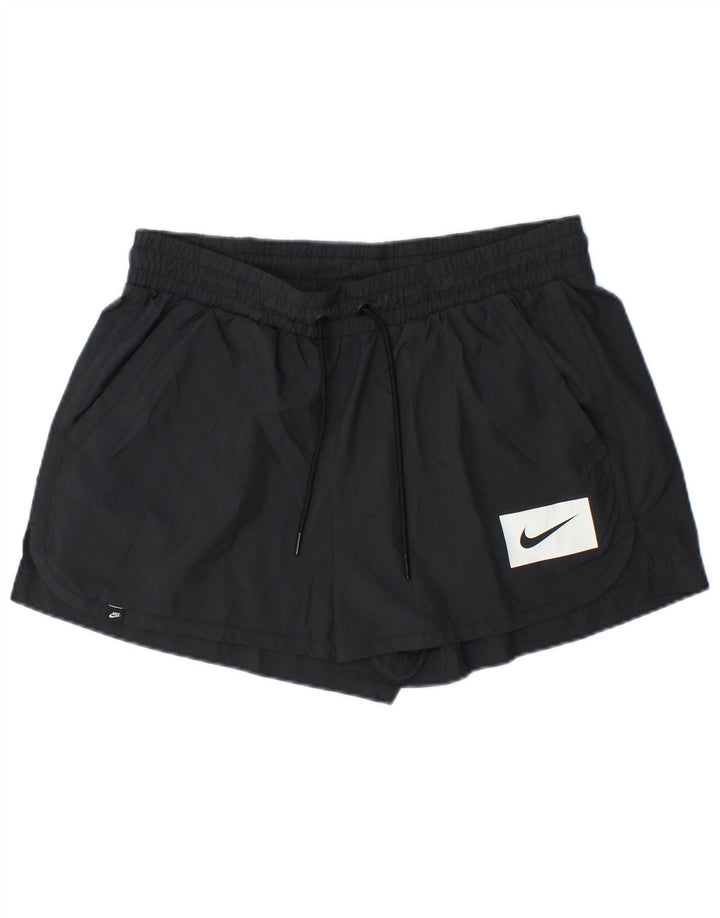 NIKE Pantalones cortos deportivos para mujer UK 44 Mediano Negro Poliéster