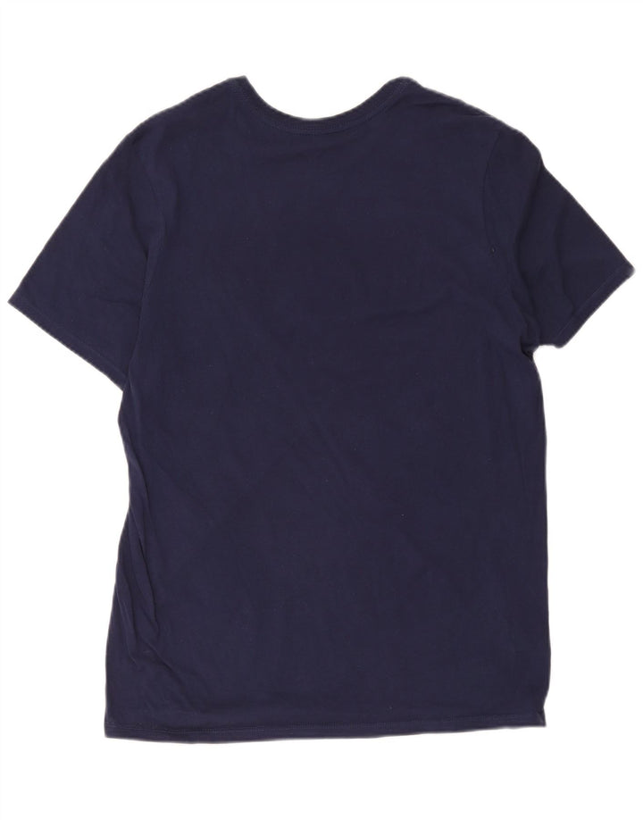 Nike Mens Athletic Cut Graphic T-Shirt Top Medium Navy Blue