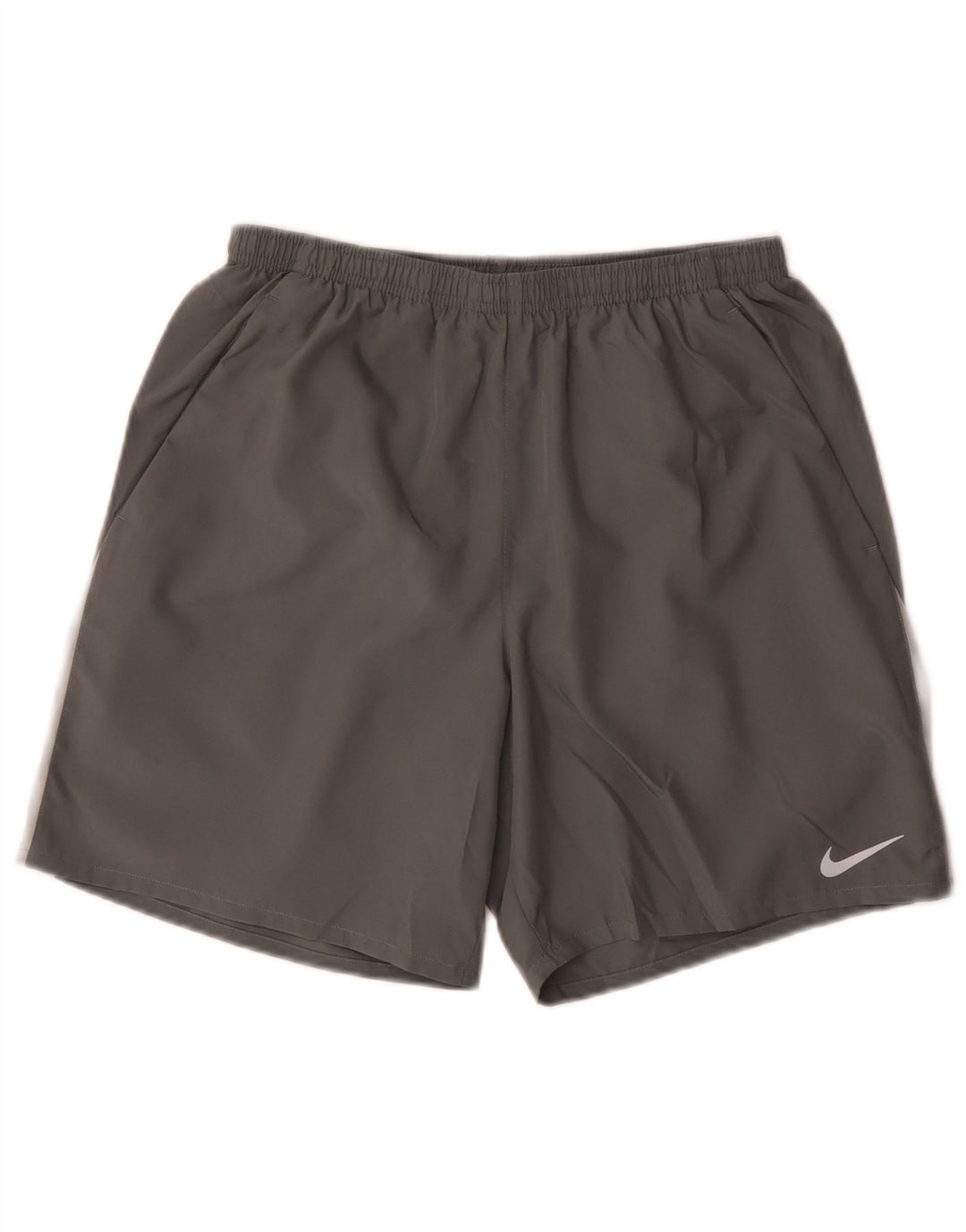Męskie spodenki sportowe Nike Dri Fit, poliestrowe w kolorze średnioszarym