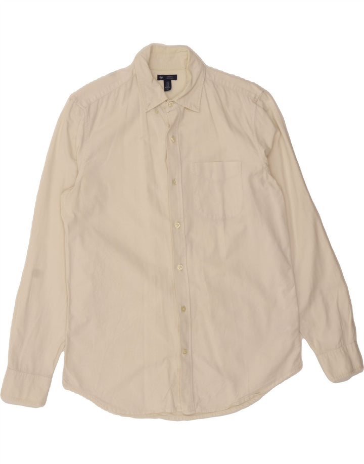 GAP Mens Standard Fit Shirt Medium White Cotton Vintage Gap and Second-Hand Gap from Messina Hembry 