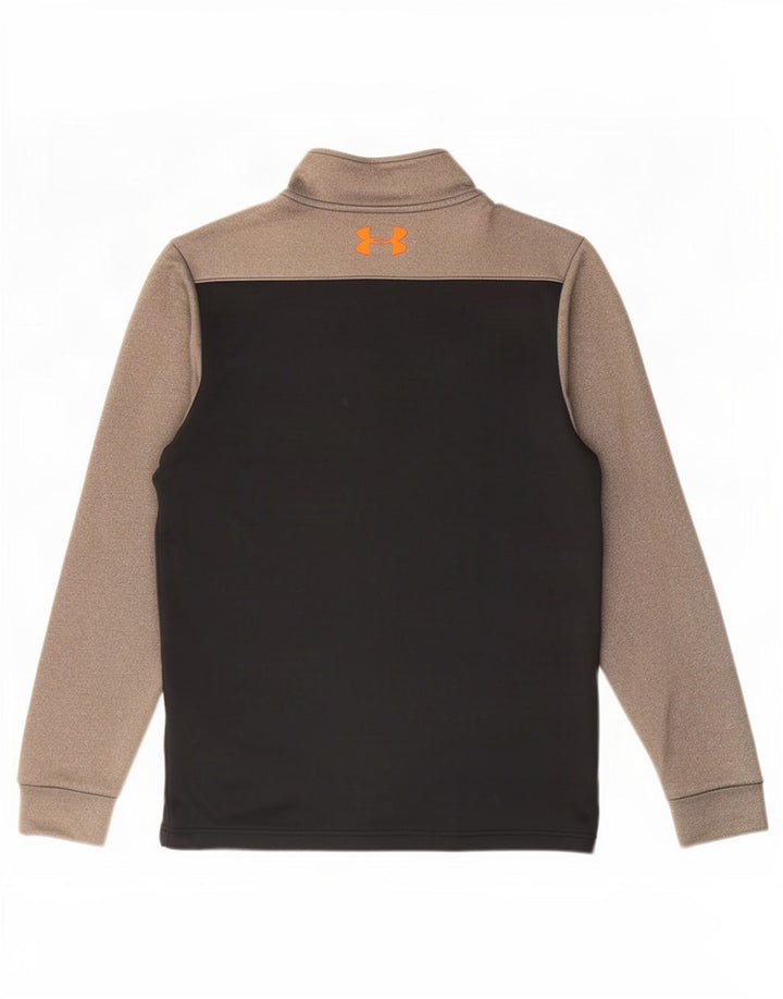 Under Armour Haut de Survêtement Zip Neck Pullover Homme Noir Colorblock