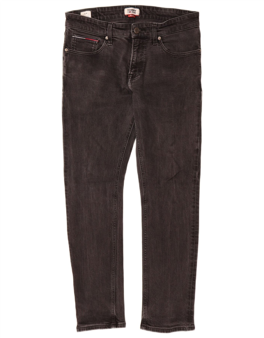 Tommy Hilfiger Mens Slim Jeans  W32 L30 Grey Cotton