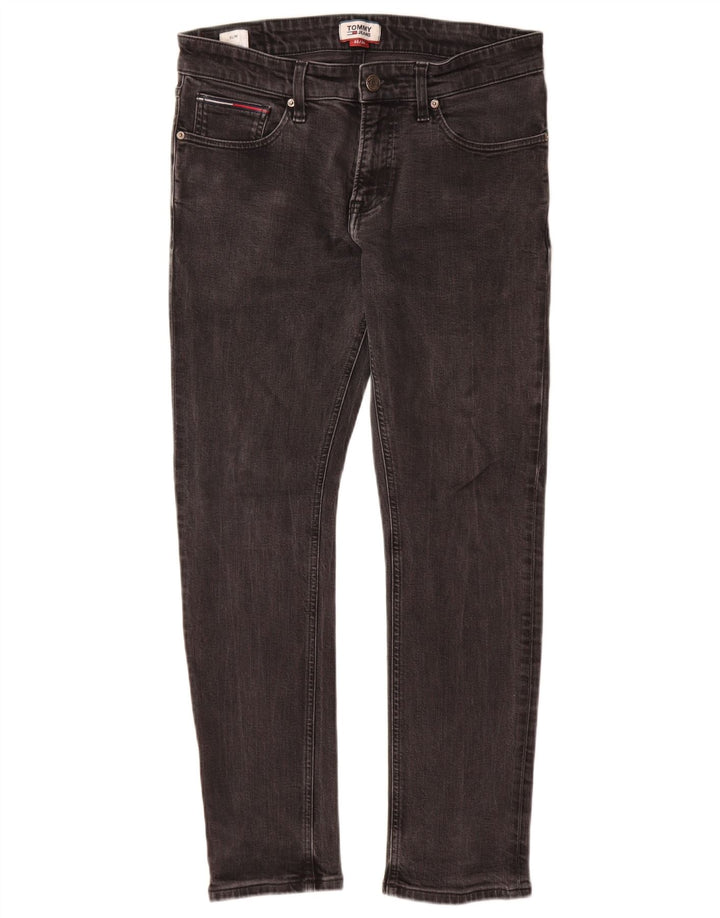 Tommy Hilfiger Mens Slim Jeans  W32 L30 Grey Cotton