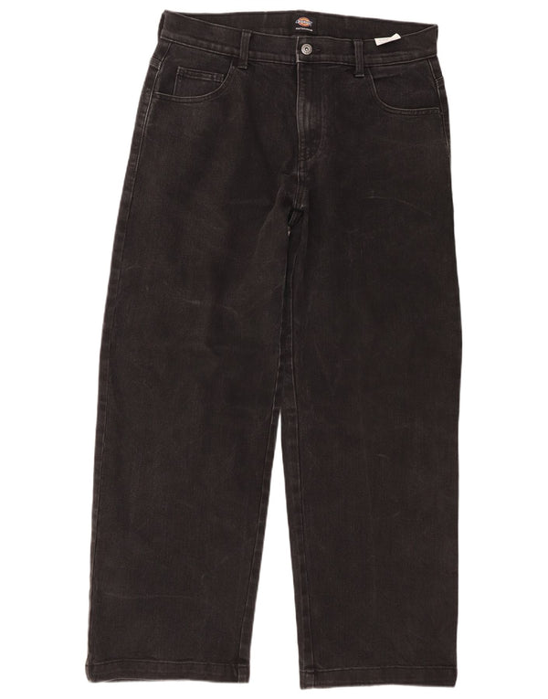 Dickies Mens Skateboarding Jeans Sueltos W33 L32 Algodón Negro