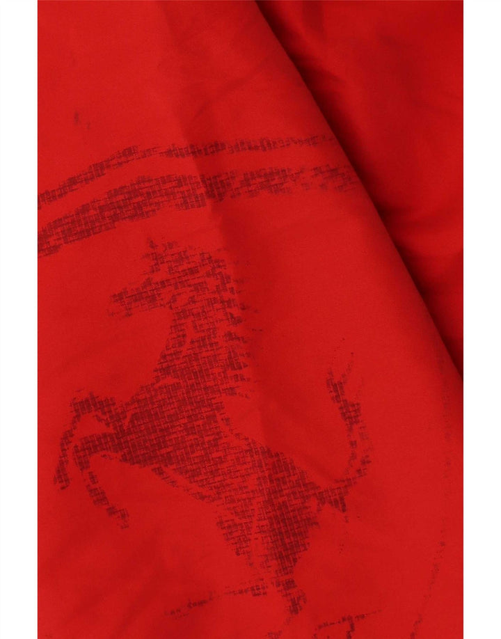 Puma Mens Ferrari Graphic úszónadrág közepes piros poliészter