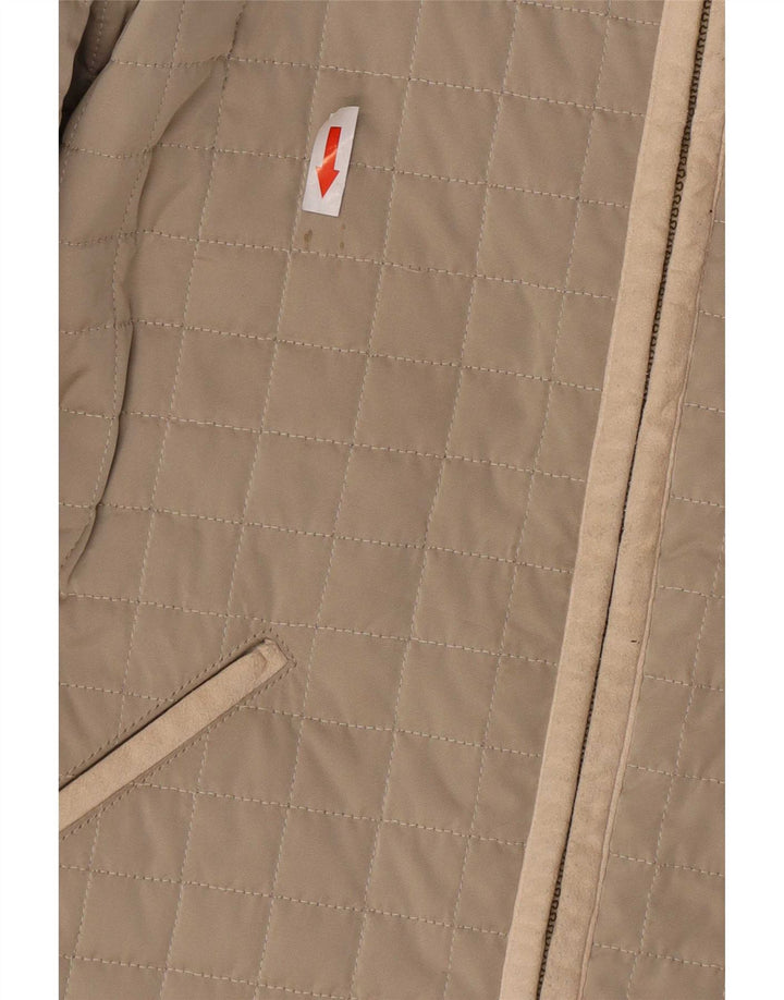 Giacca trapuntata da donna Marella UK 14 Poliestere beige medio
