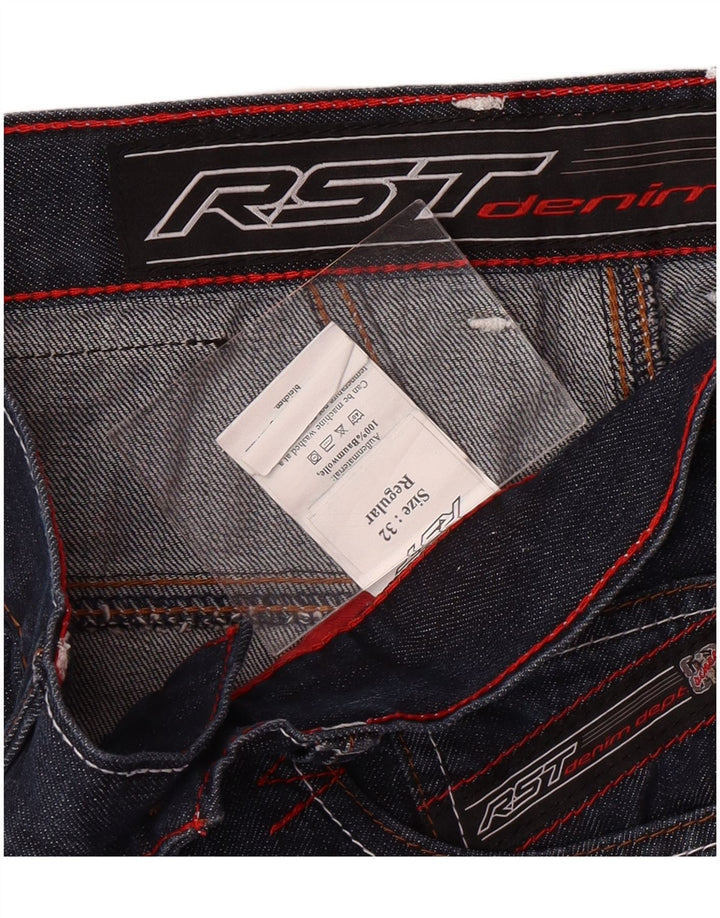 RST almindelige lige jeans til kvinder W32 L31 Marineblå bomuld