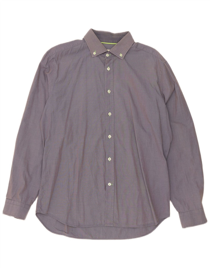 Camicia da uomo Jeckerson XL in cotone a quadri blu