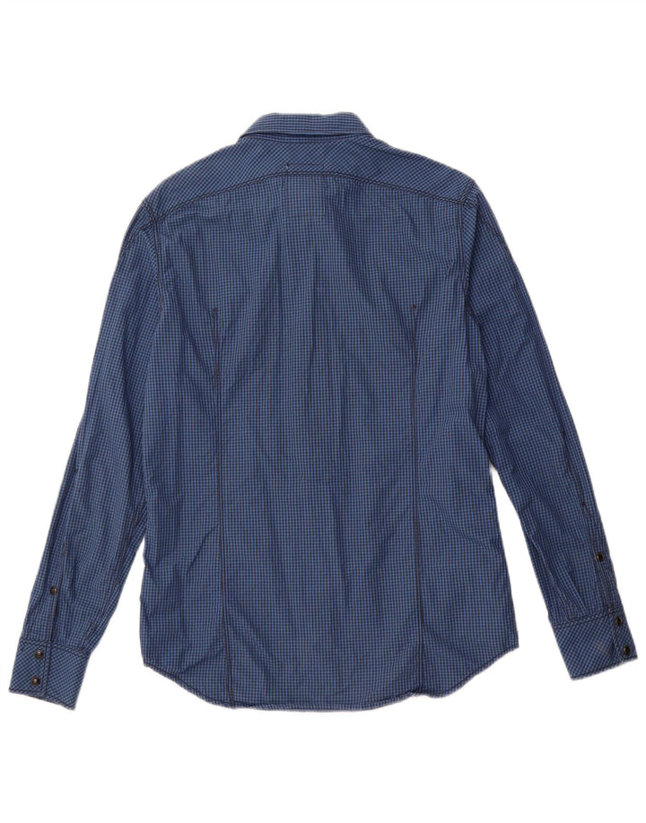 G-STAR Herreskjorte Medium Marineblå Gingham Cotton