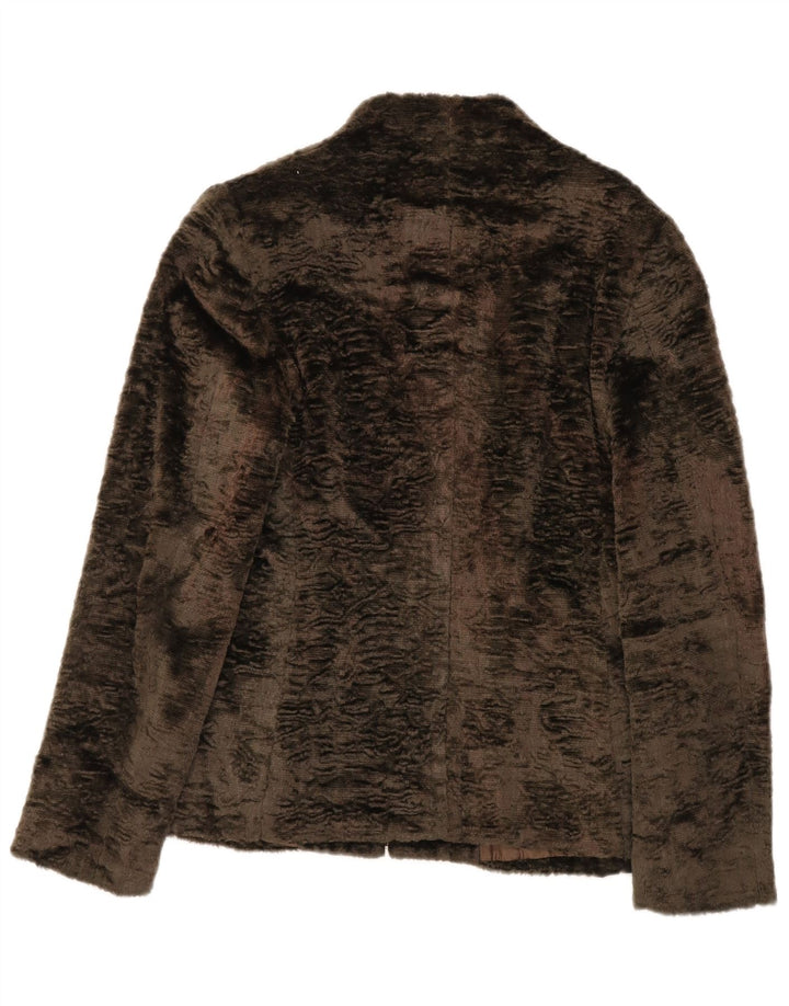 Divina Womens Bomber Jacket UK 8 Petit Kaki Coton