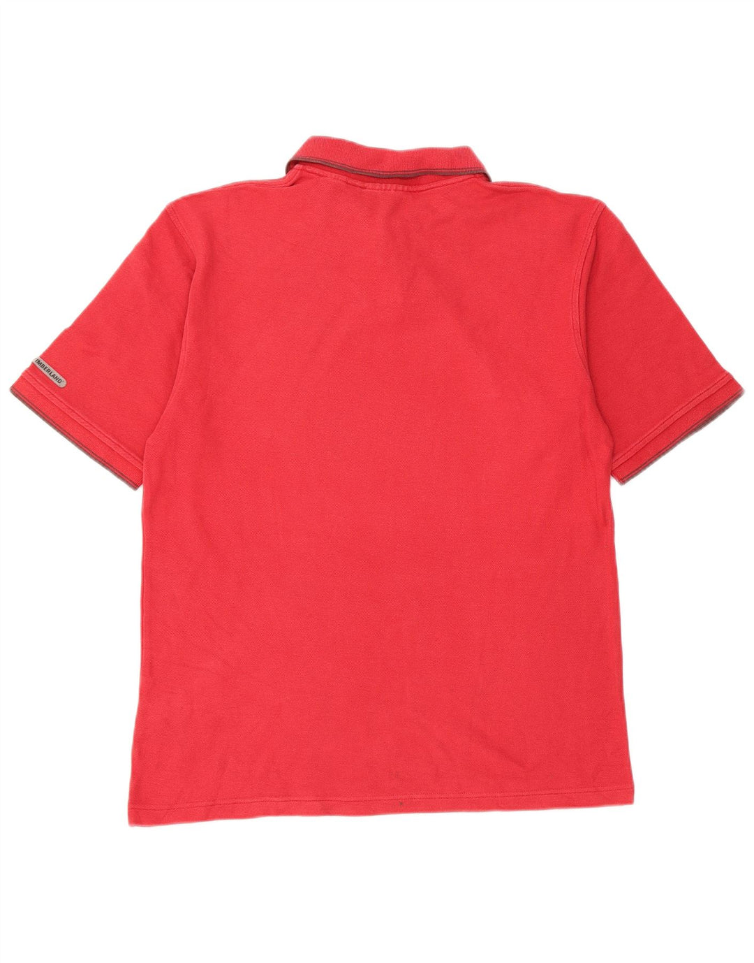 Polo da uomo Timberland in cotone rosso medio