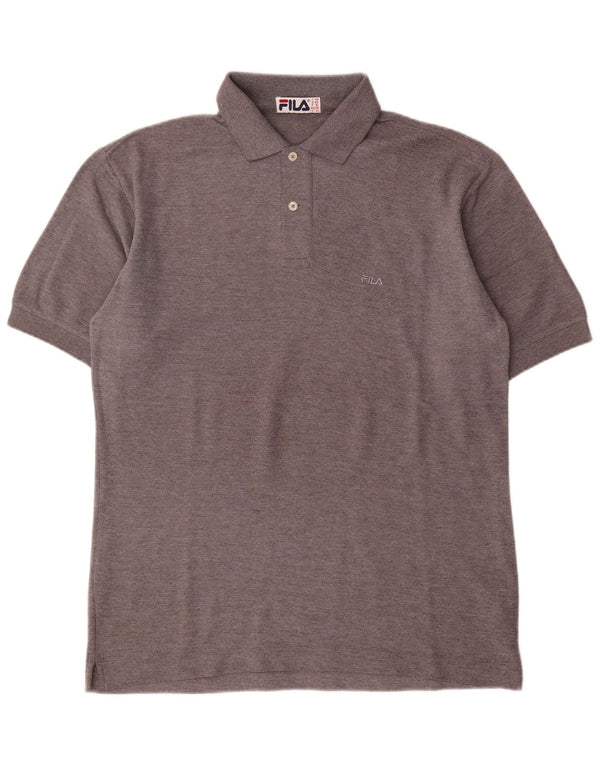 Fila Polo Homme IT 48 Gris Moyen Coton