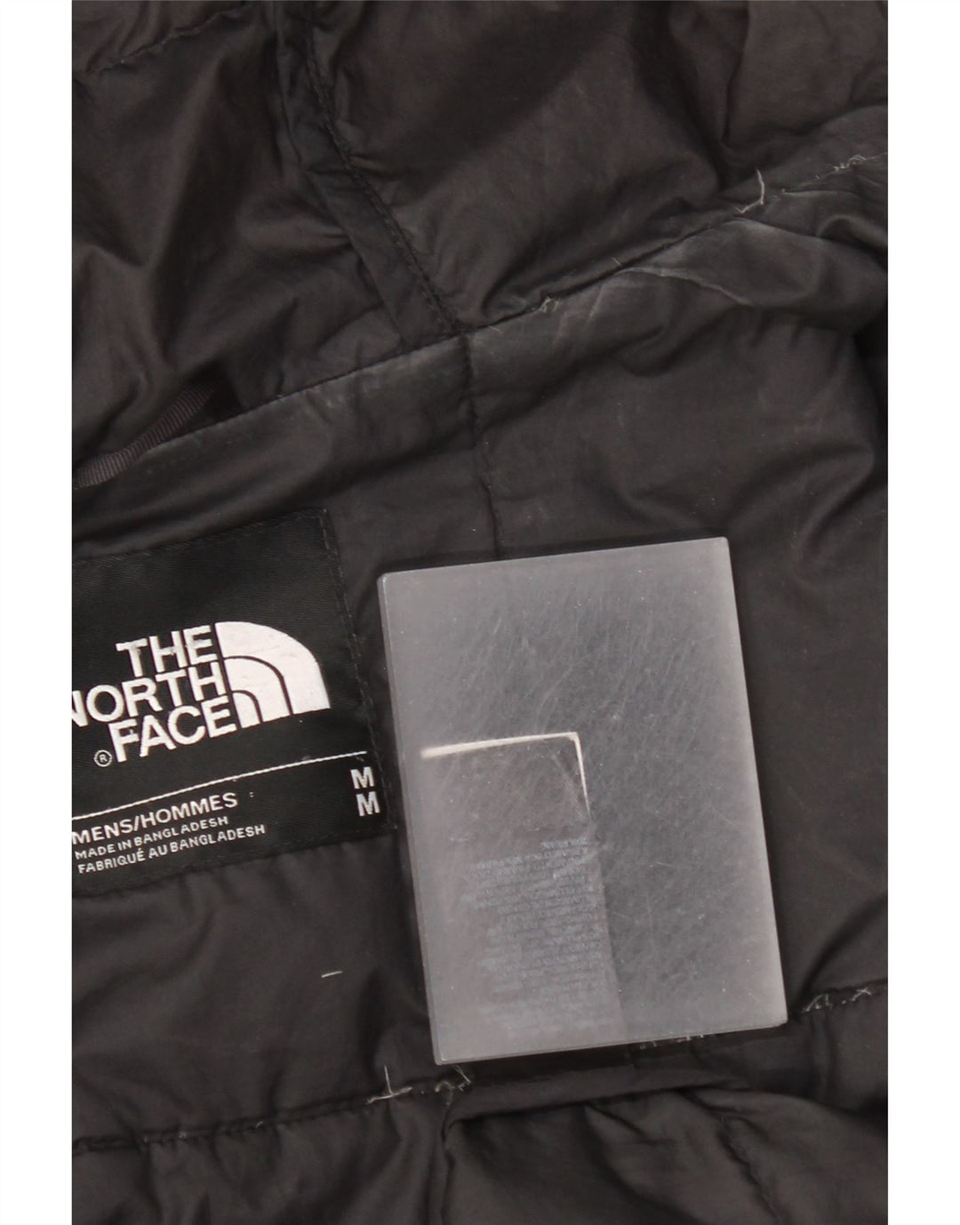 The North Face Mens Hooded Padded Jacket UK 38 Medium Black Polyester