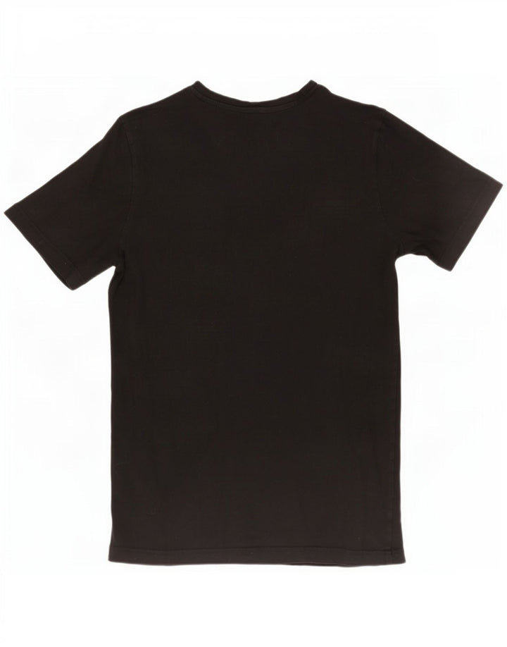 Puma Herren Grafik T-Shirt Top Mittelschwarz Baumwolle