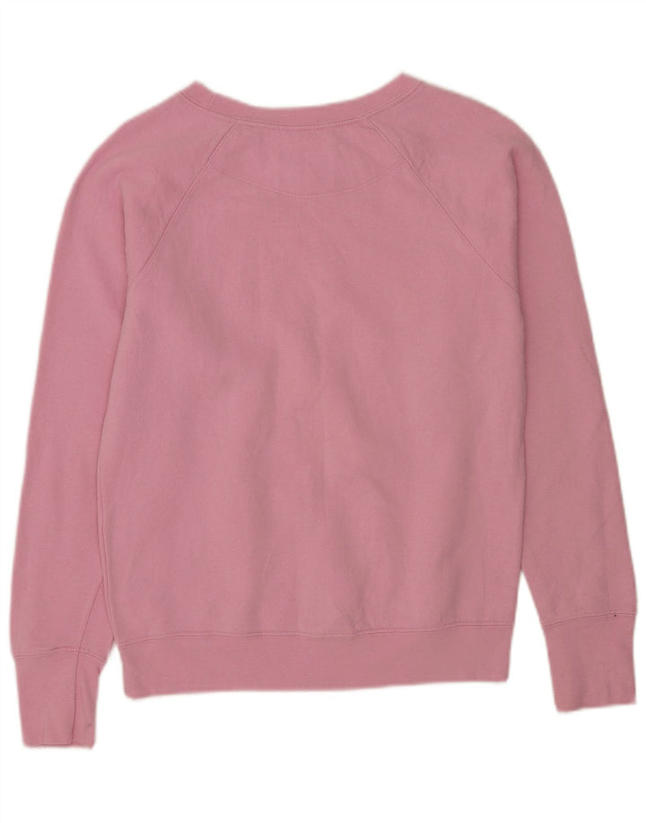 Champion Womens Graphic Sweatshirt Jumper UK 10 Small Pink Polyester