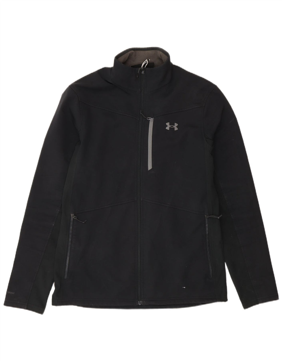 Under Armour Mens Cold Gear Tracksuit Top Jacket Medium Black Polyester