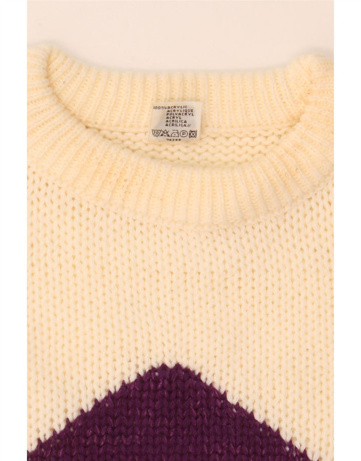 C&A Damen-Pullover mit Rundhalsausschnitt, EU 40, mittelgrau, Argyle/Diamant