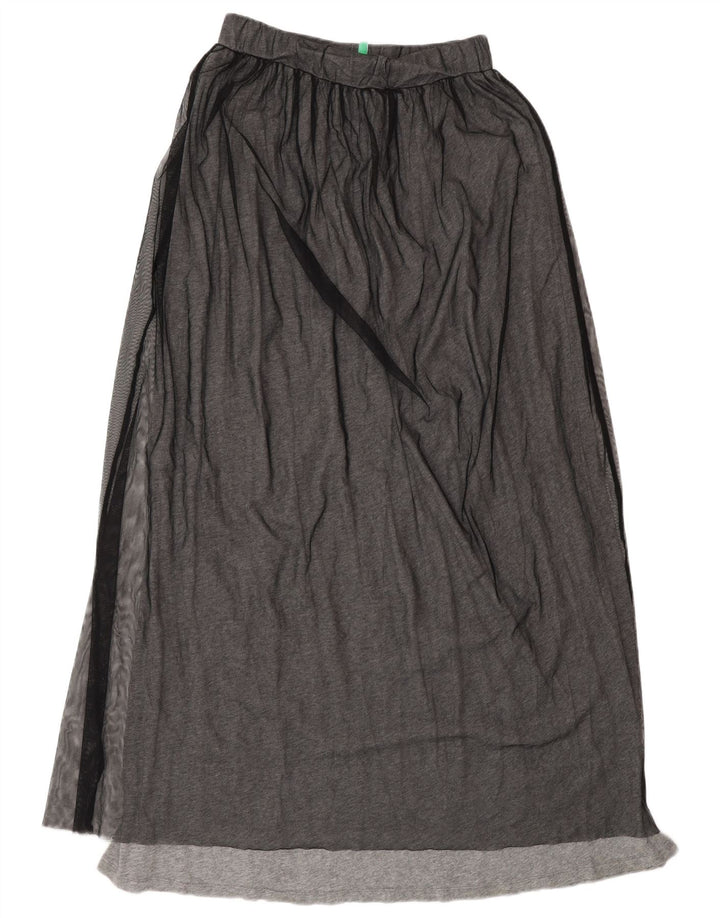Benetton Maxi-nederdel til kvinder XS W25 Grå polyamid
