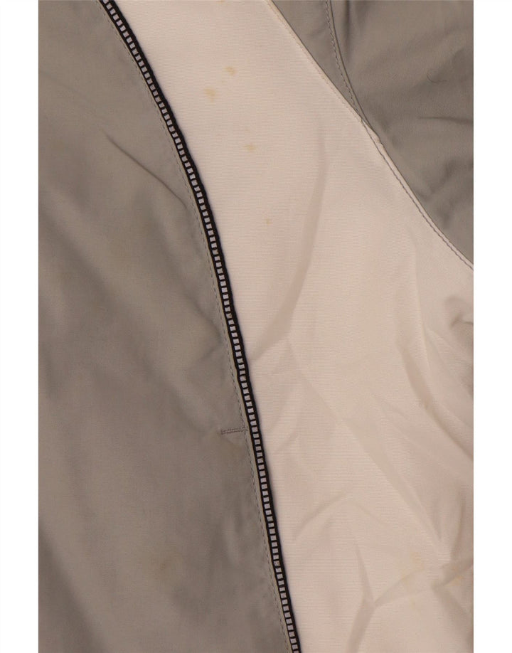 Adidas Womens Hooded Padded Jacket UK 10/12 Medium Grey Colourblock