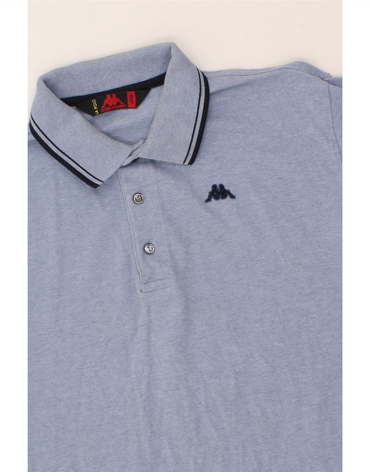 KAPPA Mens Polo Shirt Large Blue Cotton Vintage Kappa and Second-Hand Kappa from Messina Hembry 