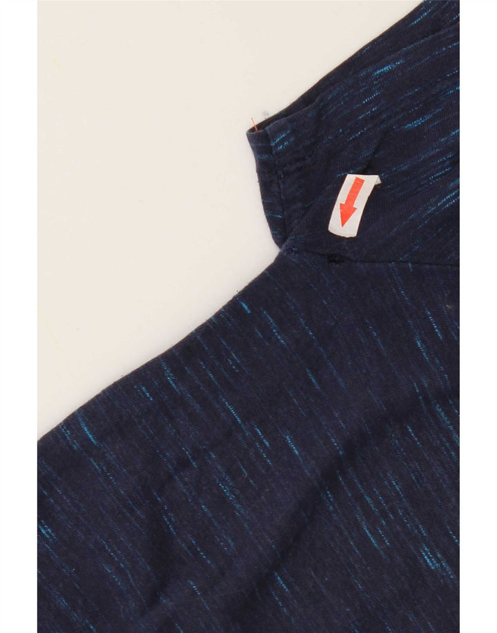 Superdry Mens T-Shirt Top Small Navy Blue Flecked
