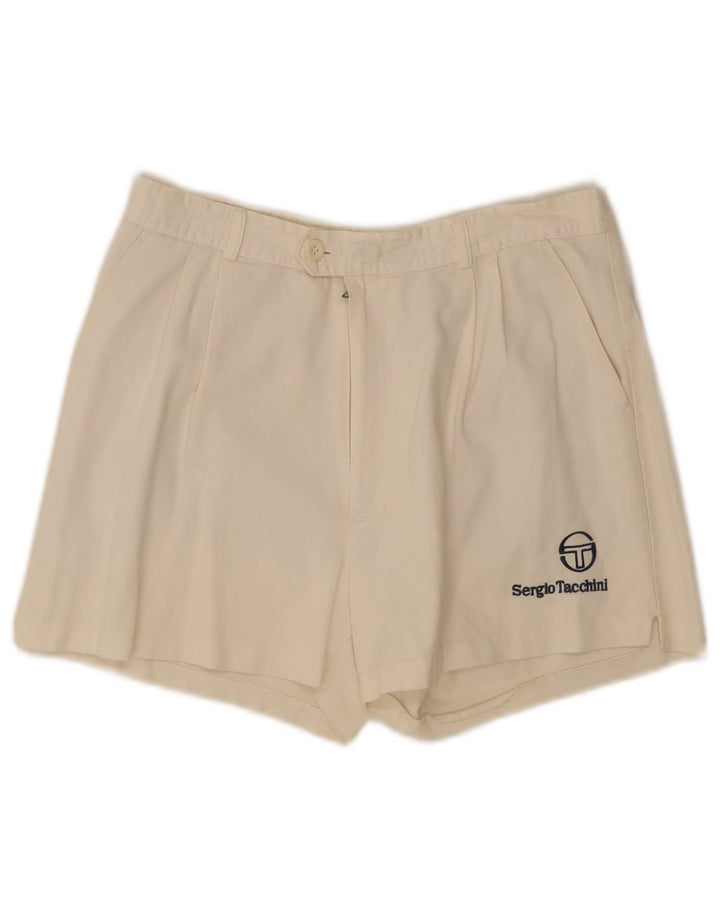 Sergio Tacchini Mens Chino Shorts IT 46 Small W28  White
