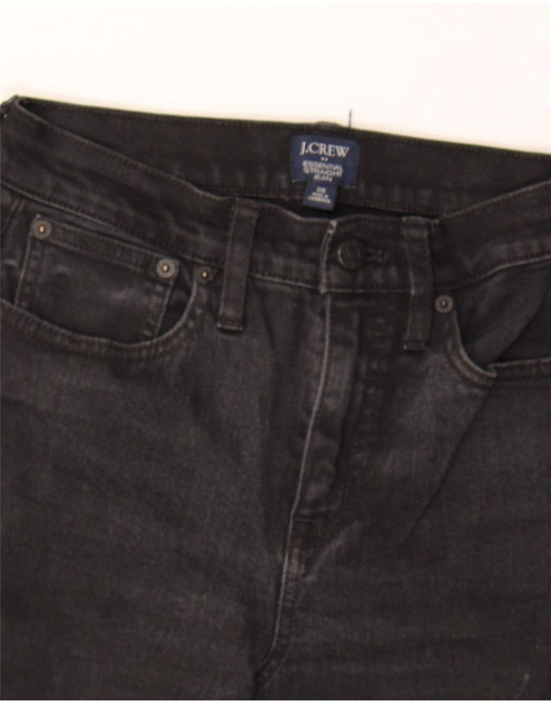J. CREW Womens Straight Jeans W26 L26 Black Cotton Vintage J. Crew and Second-Hand J. Crew from Messina Hembry 
