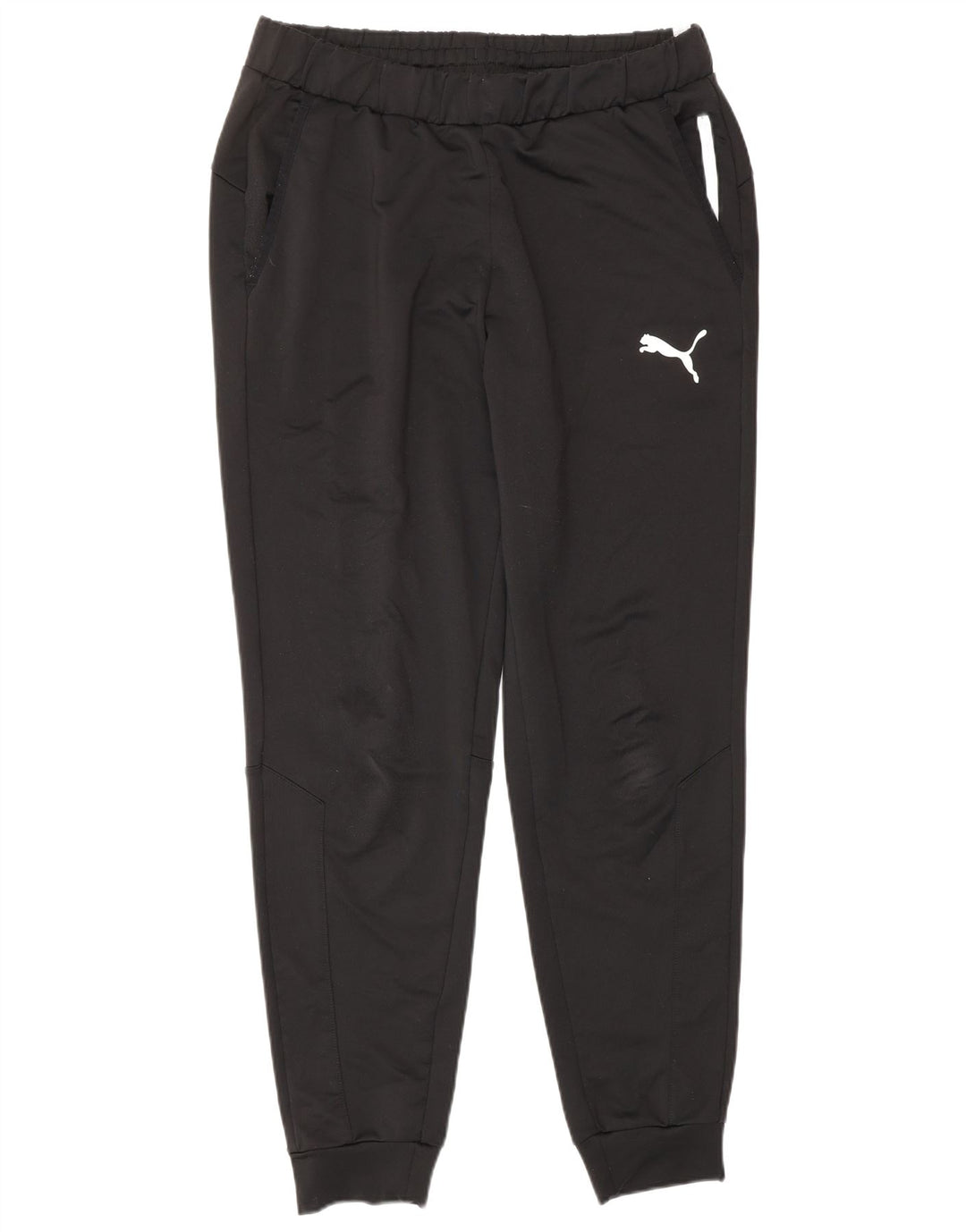 Puma Mens Tracksuit Trousers Joggers Large Black Polyester Sports