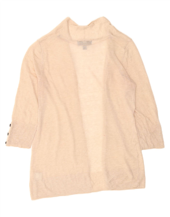 MOSSIMO Womens Longline Open Cardigan Sweater UK 12 Medium Beige Acrylic Vintage Mossimo and Second-Hand Mossimo from Messina Hembry 