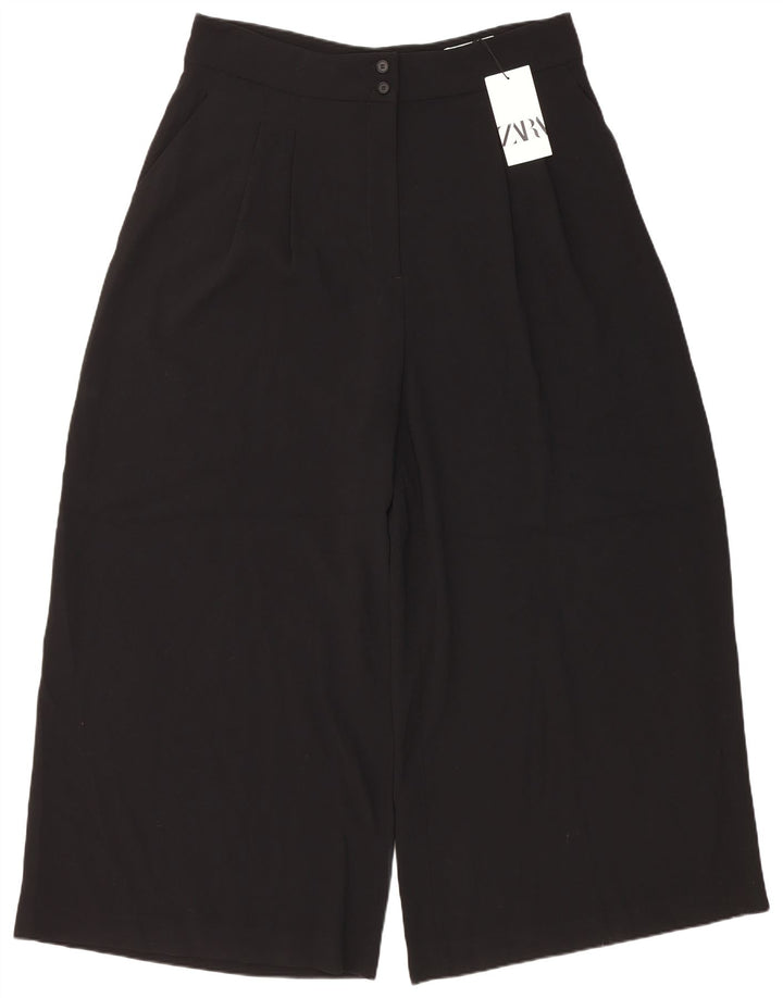 Zara Womens Pegged Cropped Trousers 2XL W34 L28 Black Polyester