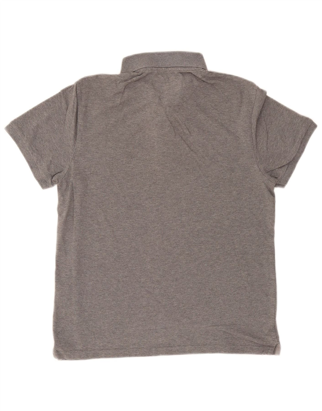 Lyle & Scott Mens Polo Shirt Medium Grey Flecked Cotton