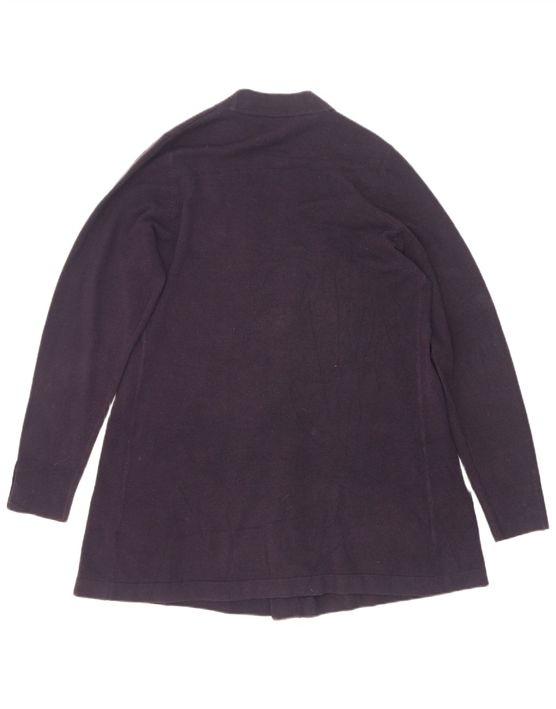 Marks & Spencer Womens Longline Cardigan Sweater UK 12 Medium Navy Blue