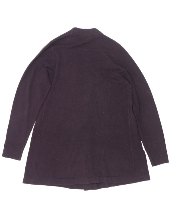 Suéter cardigã feminino Longline da Marks & Spencer Reino Unido 12 médio azul marinho