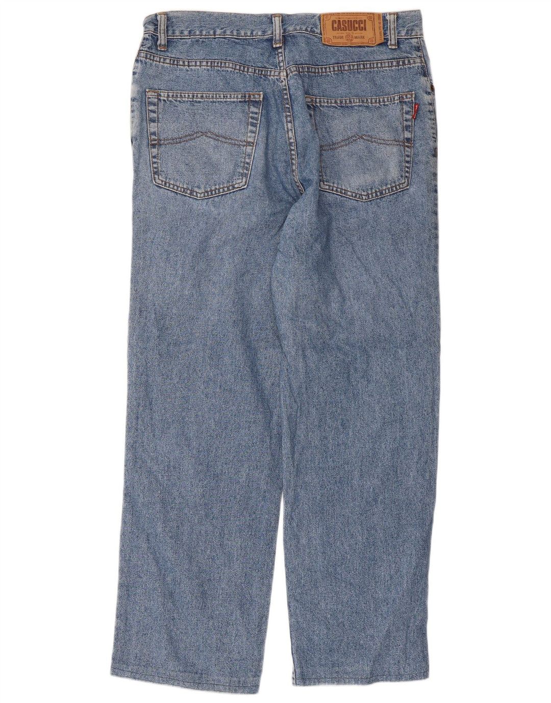 Casucci Herren Straight Jeans W32 L28 Blaue Baumwolle