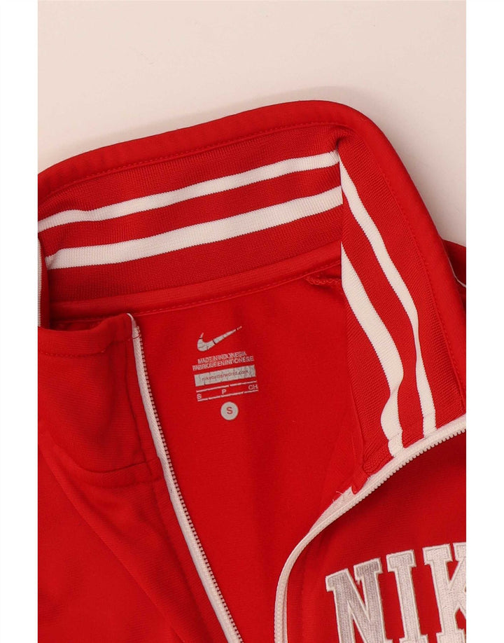 Nike Womens Tracksuit Top Jacket UK 10 Small Red
