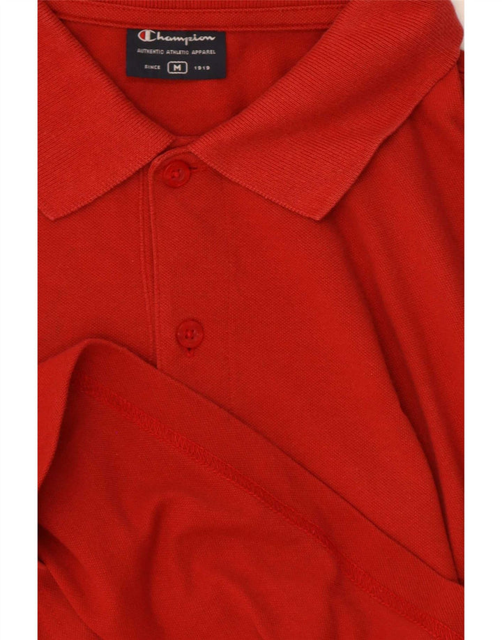 Champion Mens Polo Shirt Medium Red