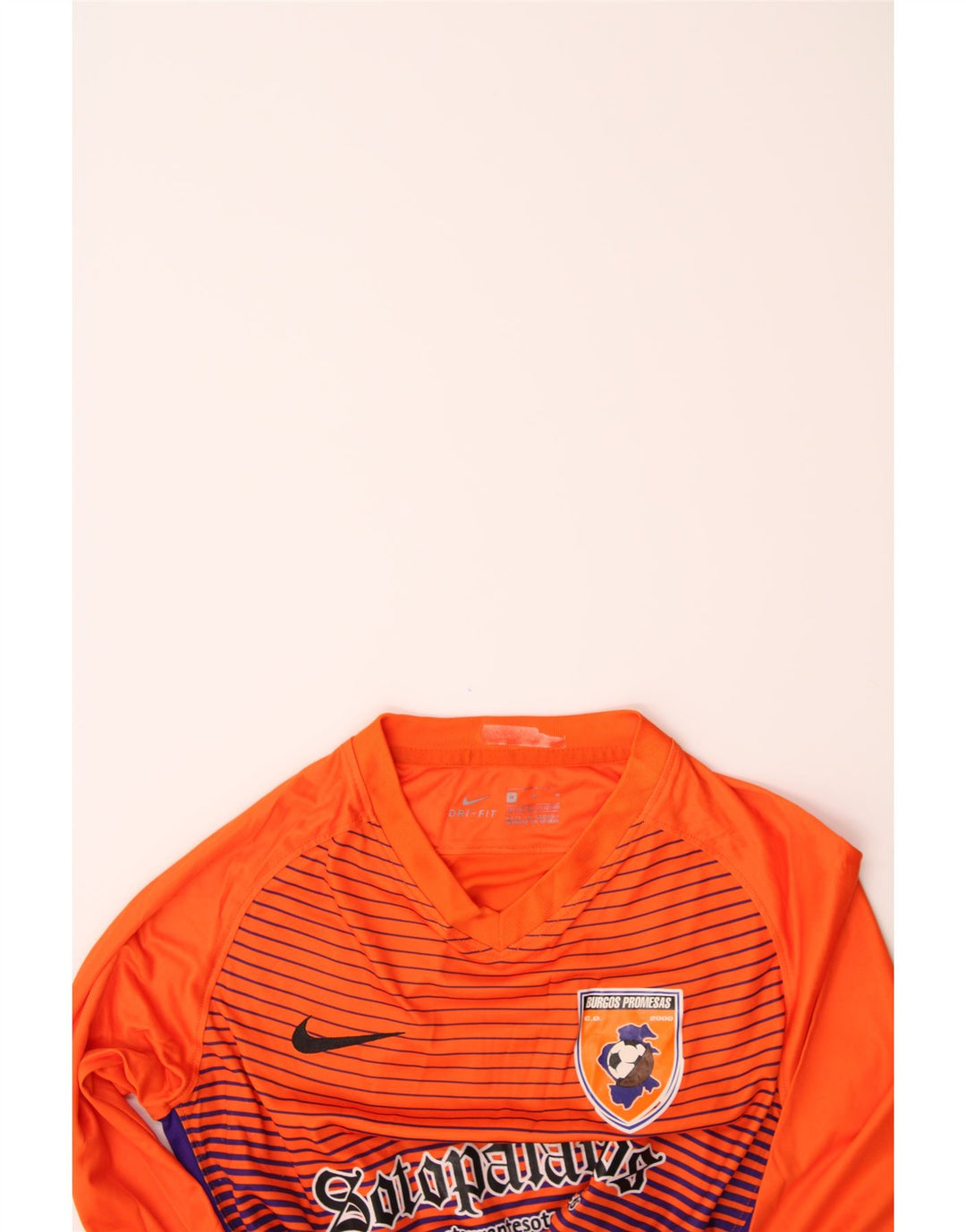 NIKE Boys Dri Fit Graphic Top Long Sleeve 10-11 Years Medium Orange Vintage Nike and Second-Hand Nike from Messina Hembry 
