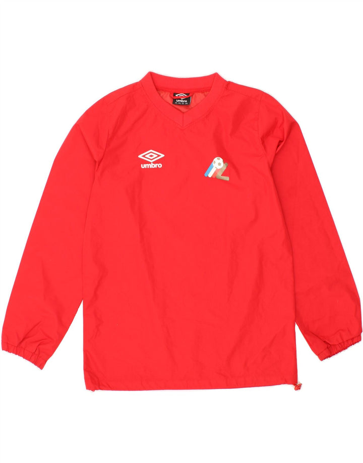 UMBRO Mens Pullover Tracksuit Top 2XS Red Polyester Vintage Umbro and Second-Hand Umbro from Messina Hembry 