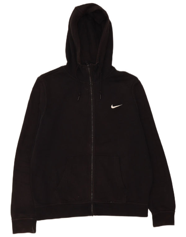 Nike férfi cipzáras kapucnis pulóver nagy fekete pamut