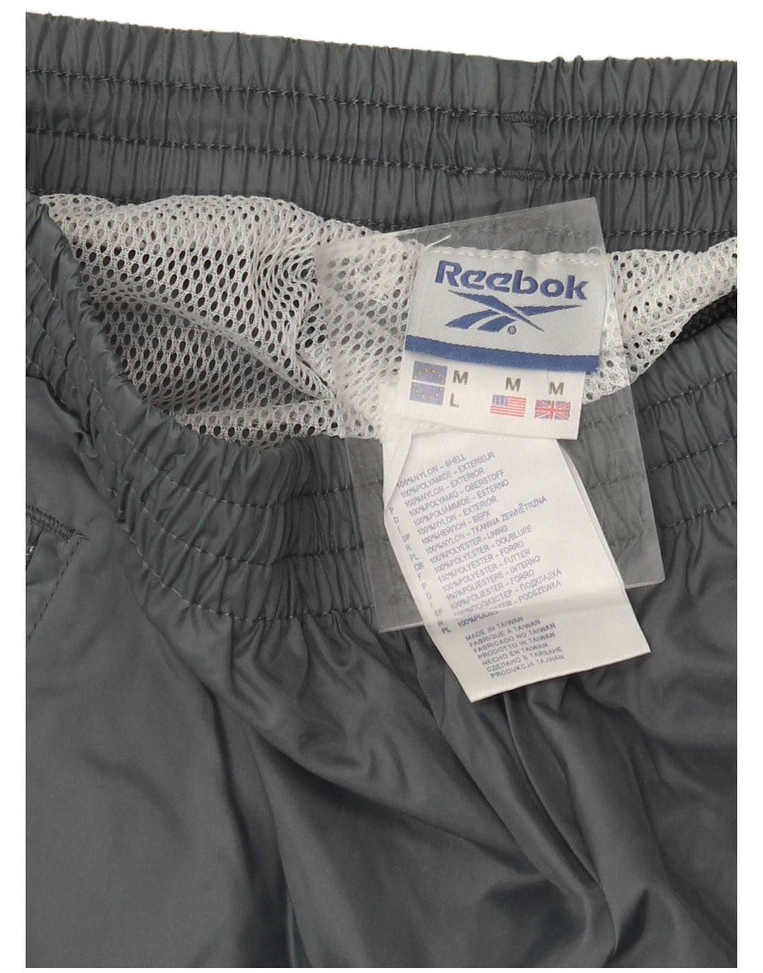 REEBOK Pantalon De Survêtement Homme Gris Moyen Polyamide