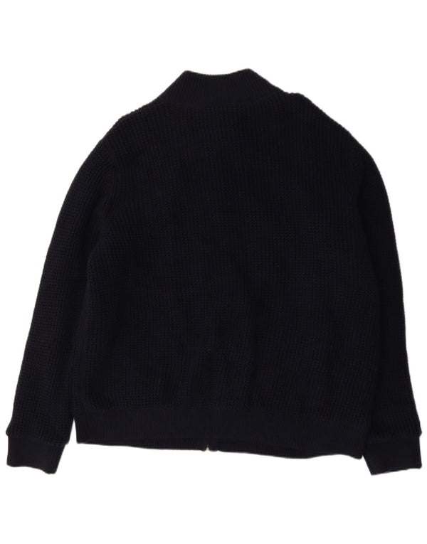 L.L.Bean Mens Cardigan Sweater XL Navy Blue Cotton
