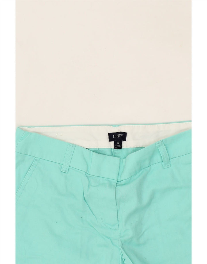 J. CREW Womens Chino Shorts US 6 Medium W30 Turquoise Cotton Vintage J. Crew and Second-Hand J. Crew from Messina Hembry 