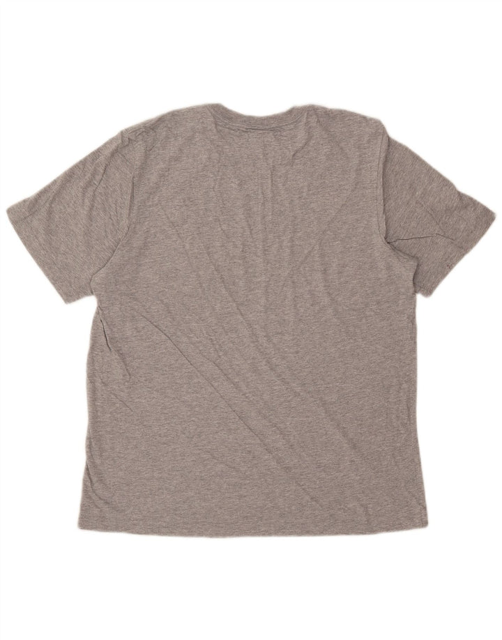 ADIDAS Mens T-Shirt Top Medium Grey Cotton